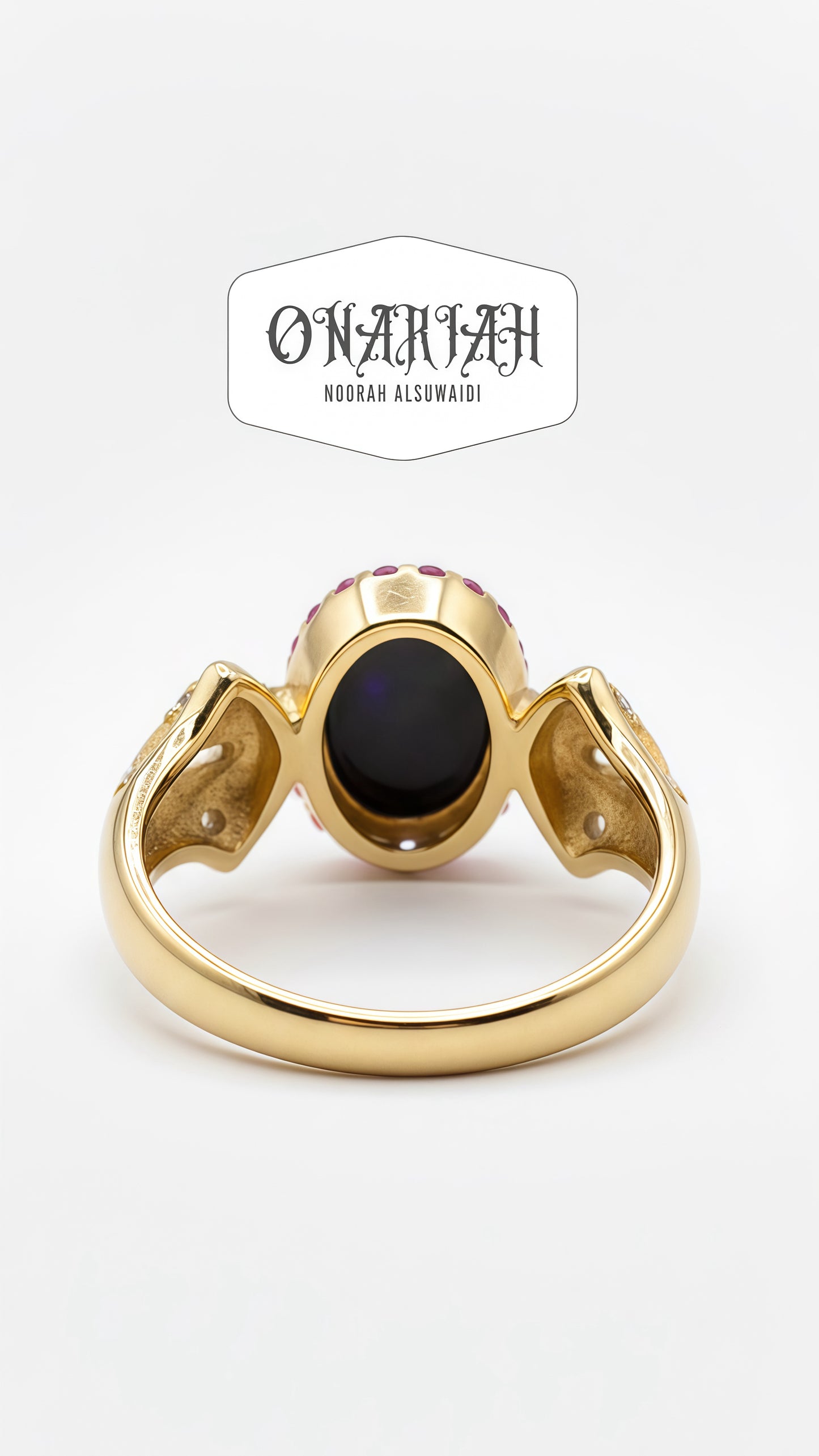Golden Bat Opal Ring
