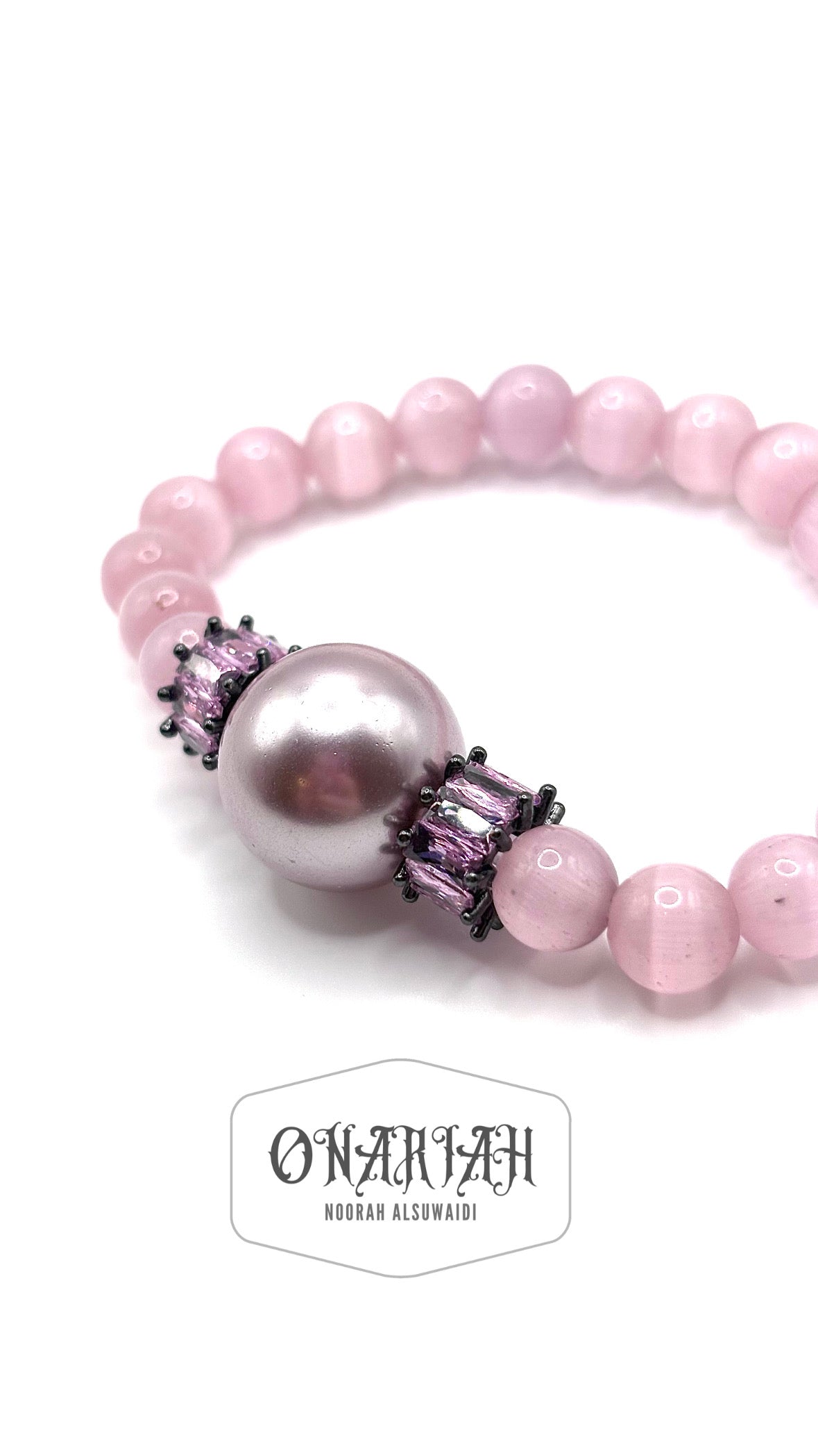 Pink Cat Eye Bracelet