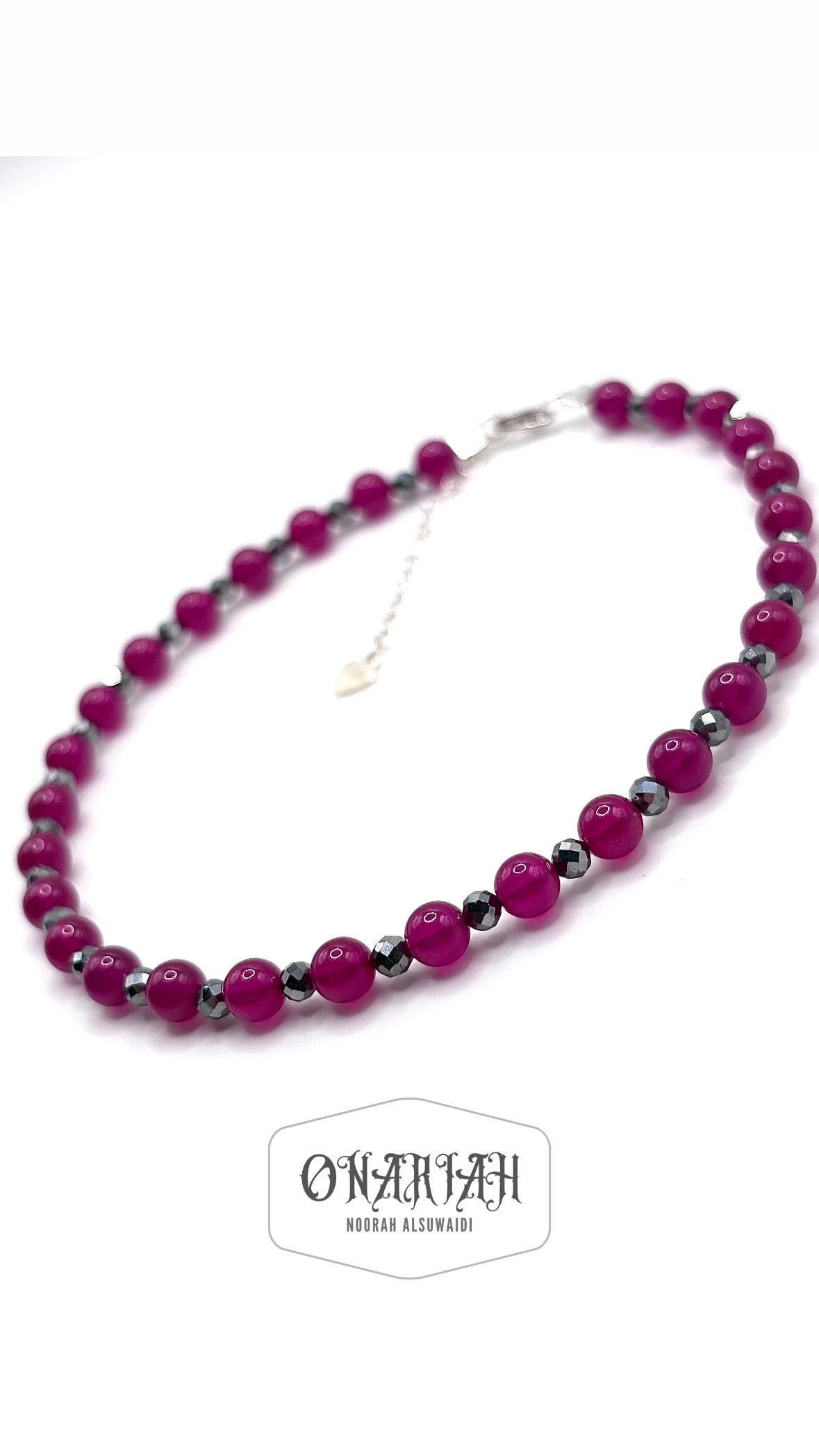 Ruby Hematite Anklet