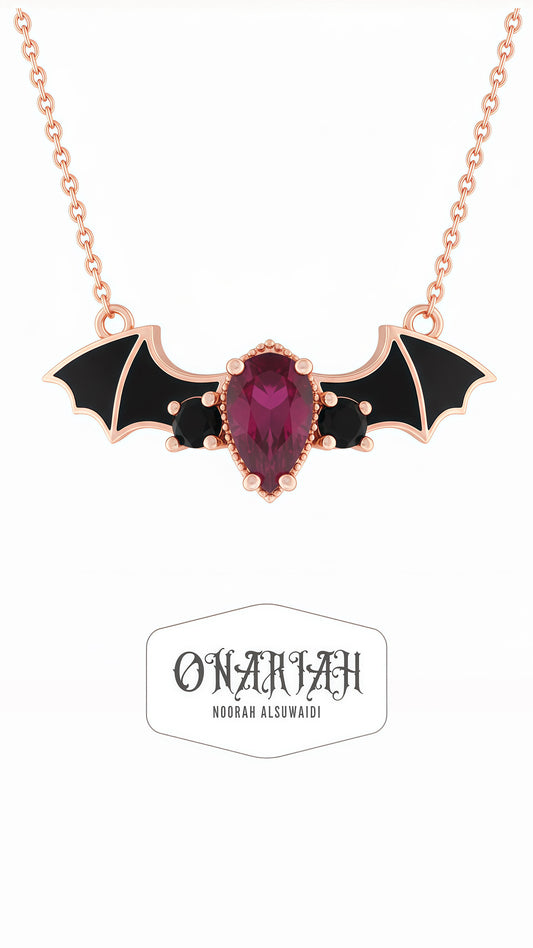 Morticia Morbid Necklace - 18k Rose Gold