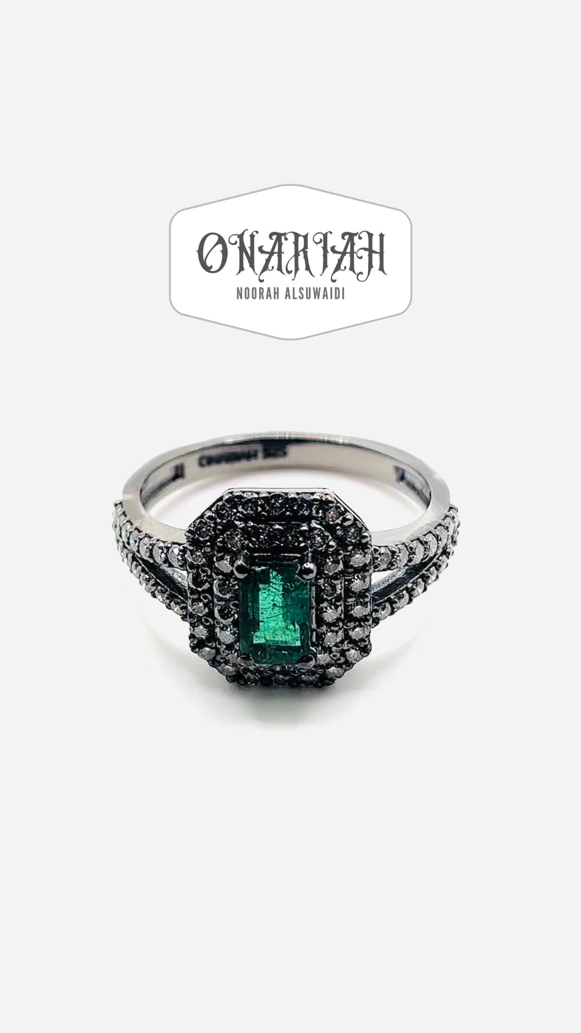 Gothika Emerald Ring