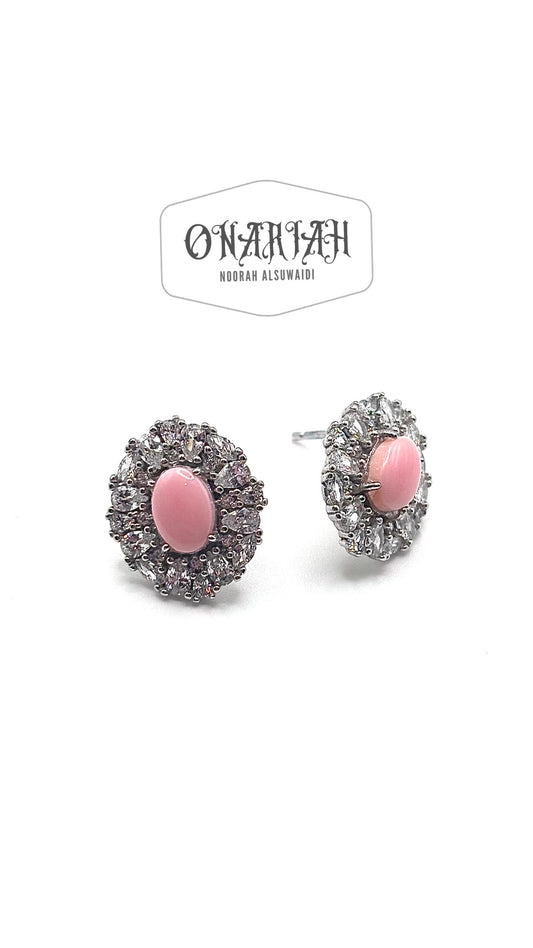 Oval Queenshell earrings