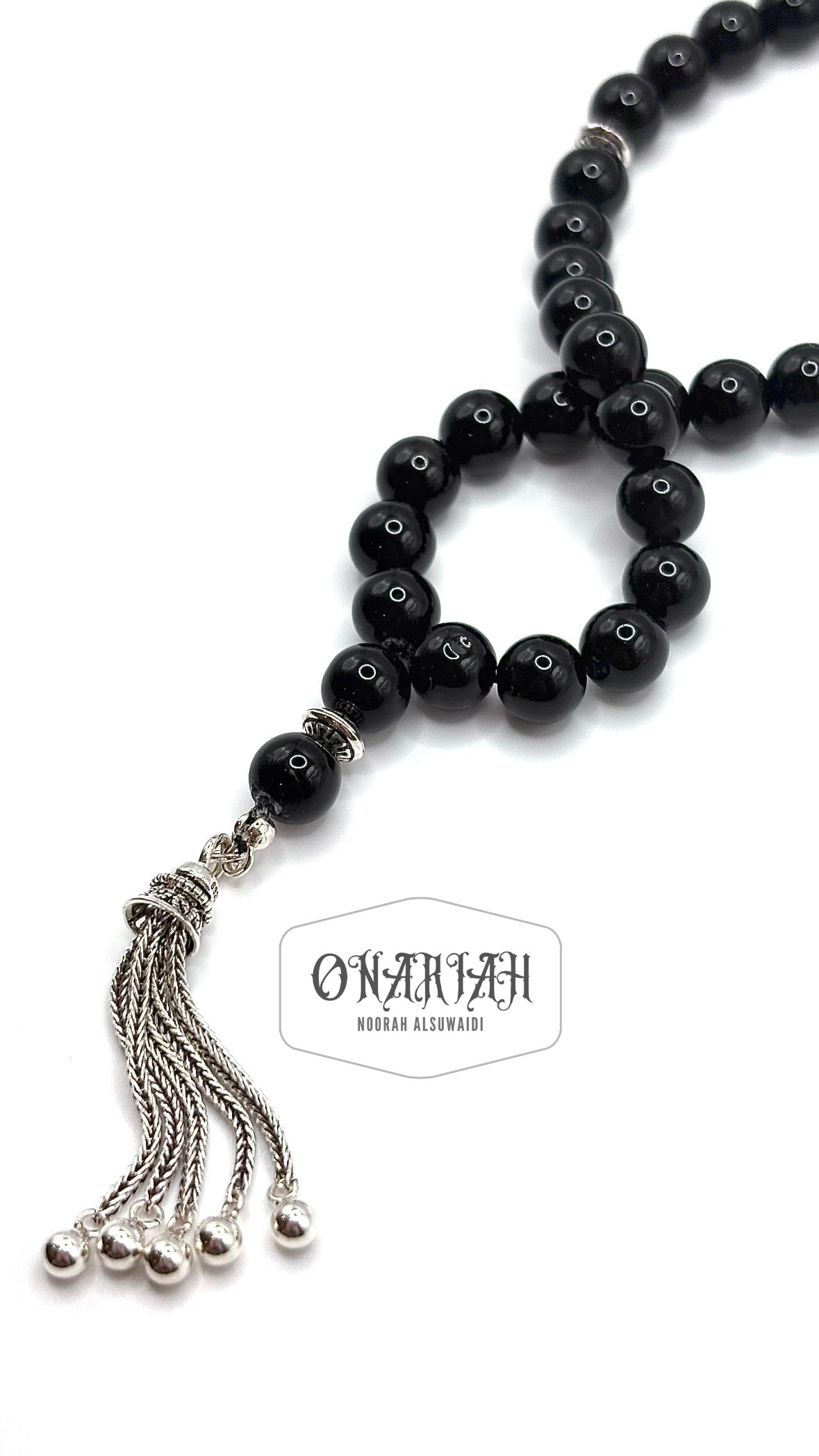 Onyx Misbaha - 35 pcs - 8 mm