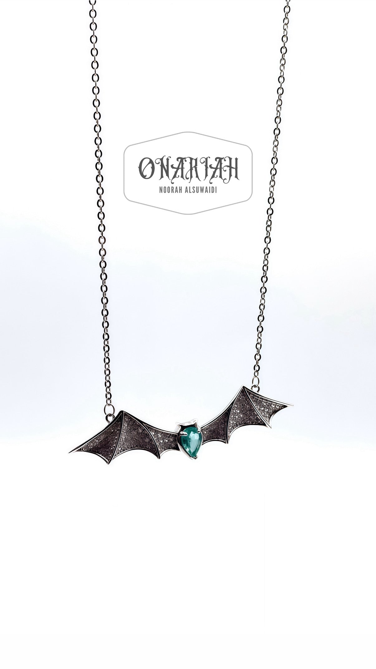 Morticia Glam Bat Necklace ll