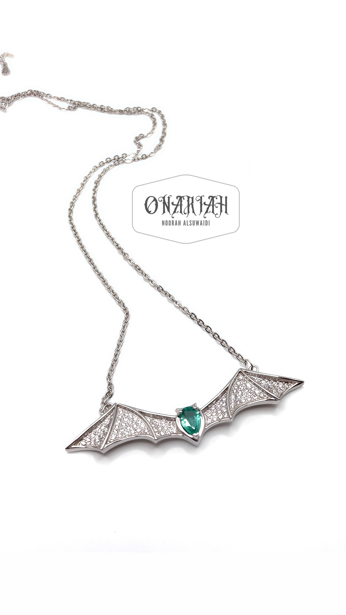 Morticia Glam Bat Necklace ll
