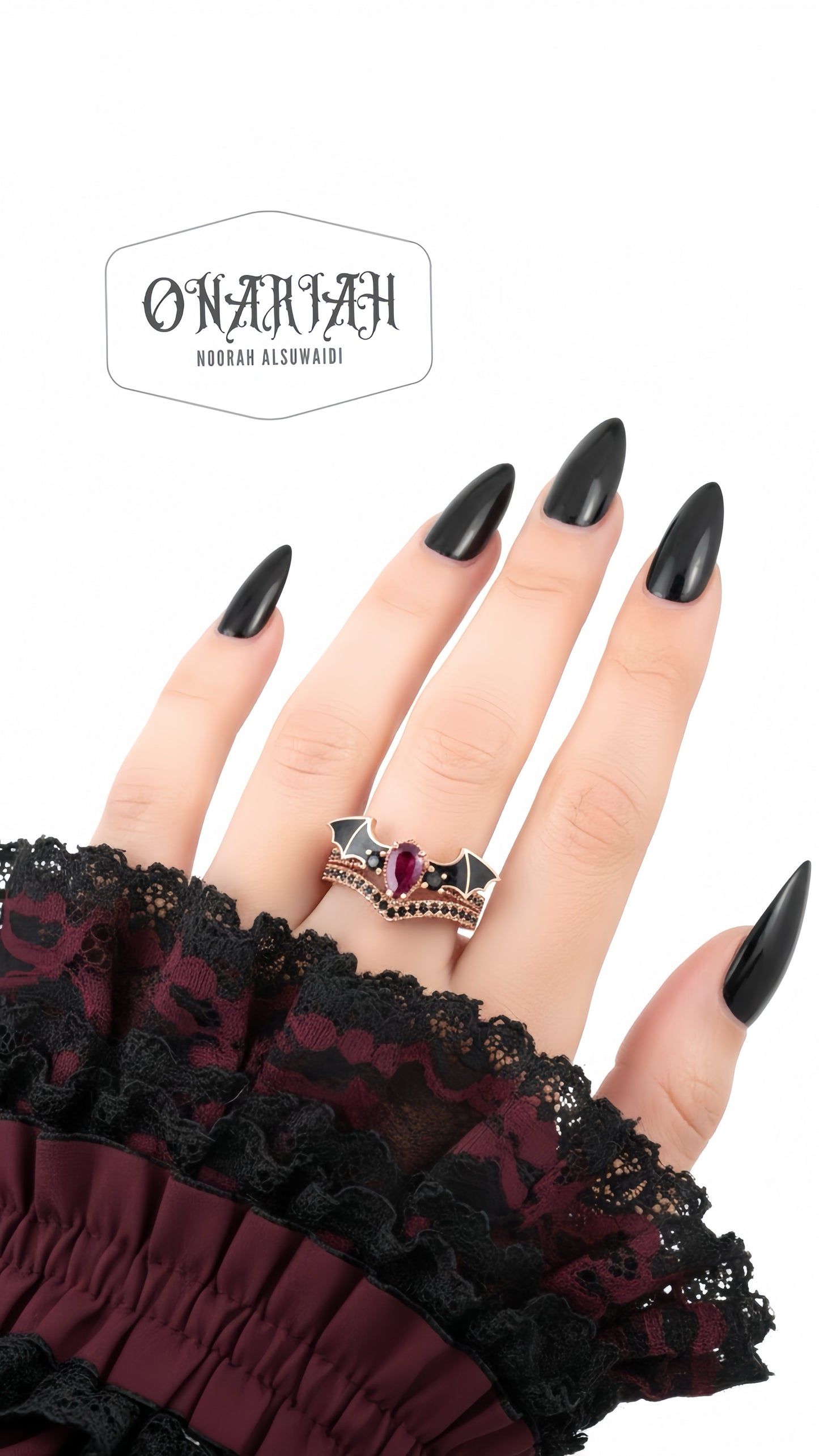 Morticia Morbid Twin Ring