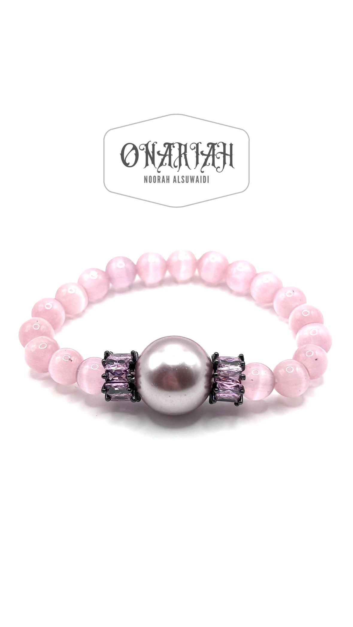 Pink Cat Eye Bracelet