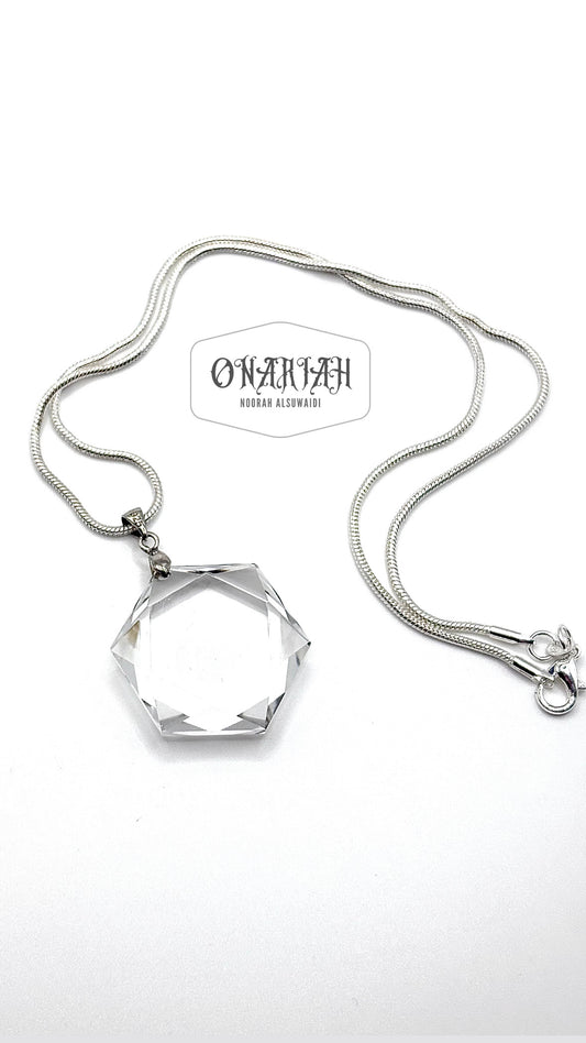 Hexagon Quartz Pendant