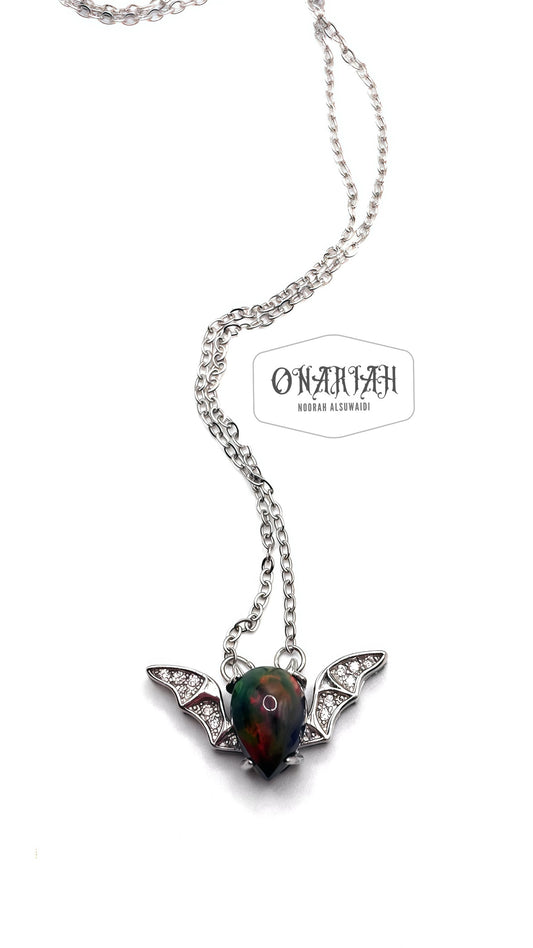 Morticia Mini Bat Necklace ll