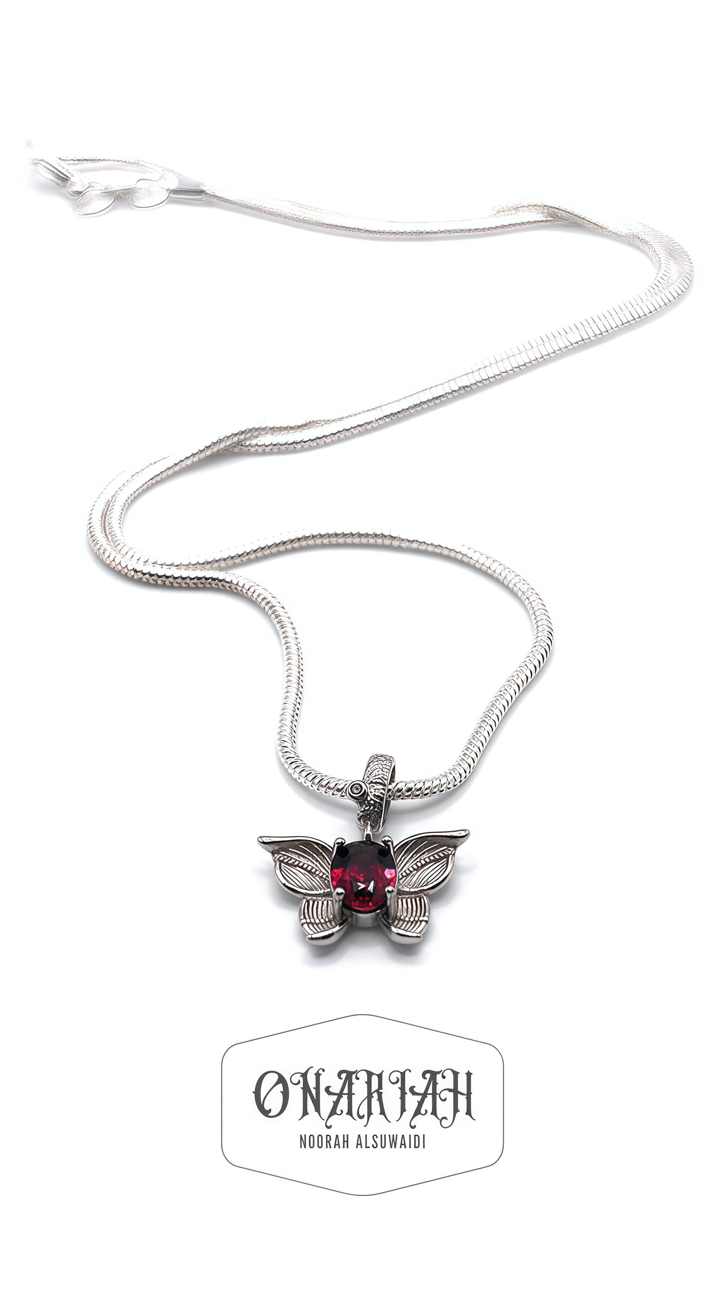 Garnet Fairy Pendant
