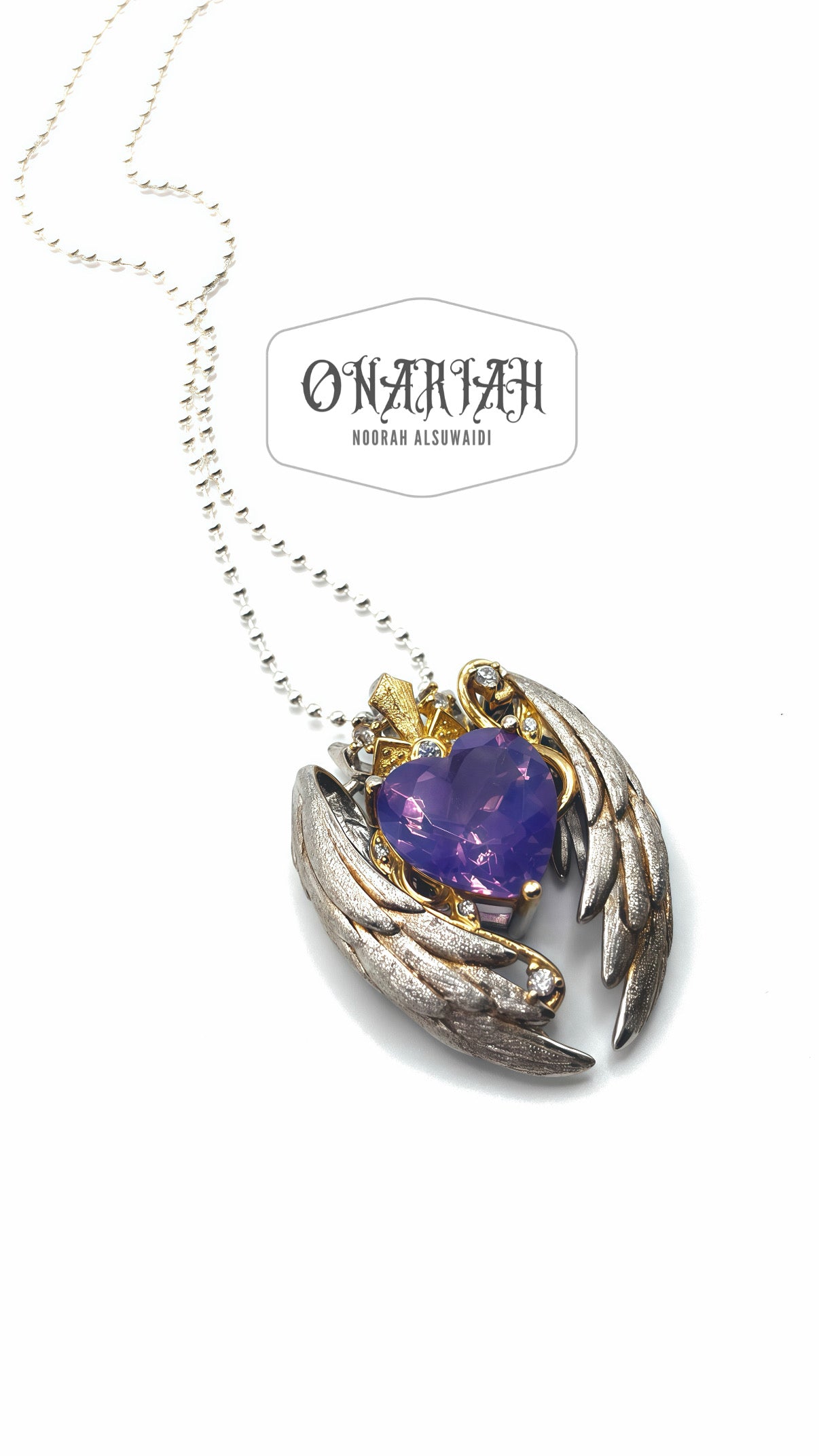 Angelika Heart Tiara pendant