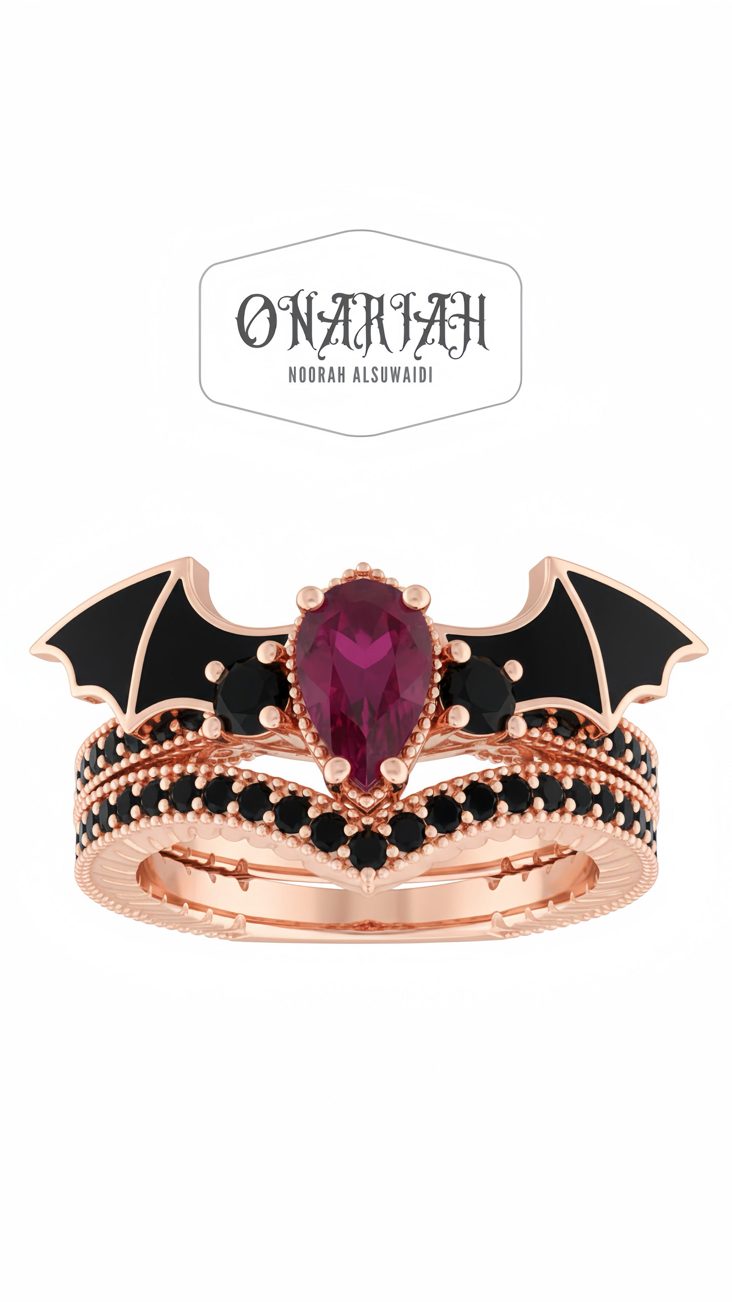 Morticia Morbid Twin Ring