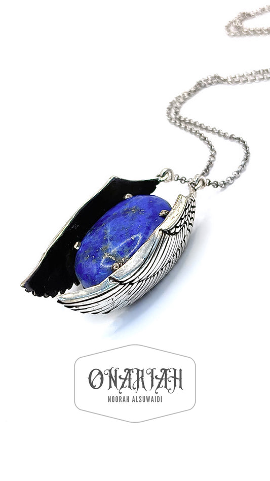 Archangel Necklace w/lapis