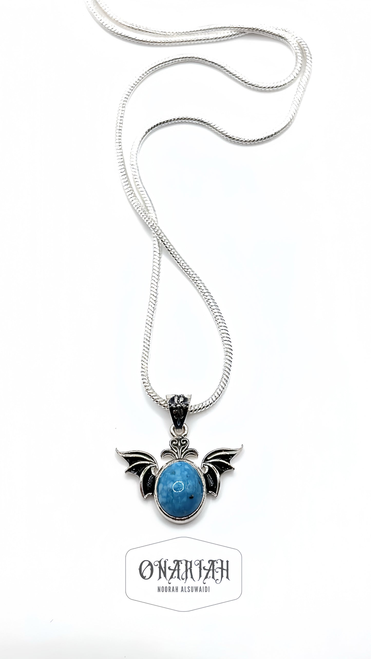 Morticia Bat Pendant 004