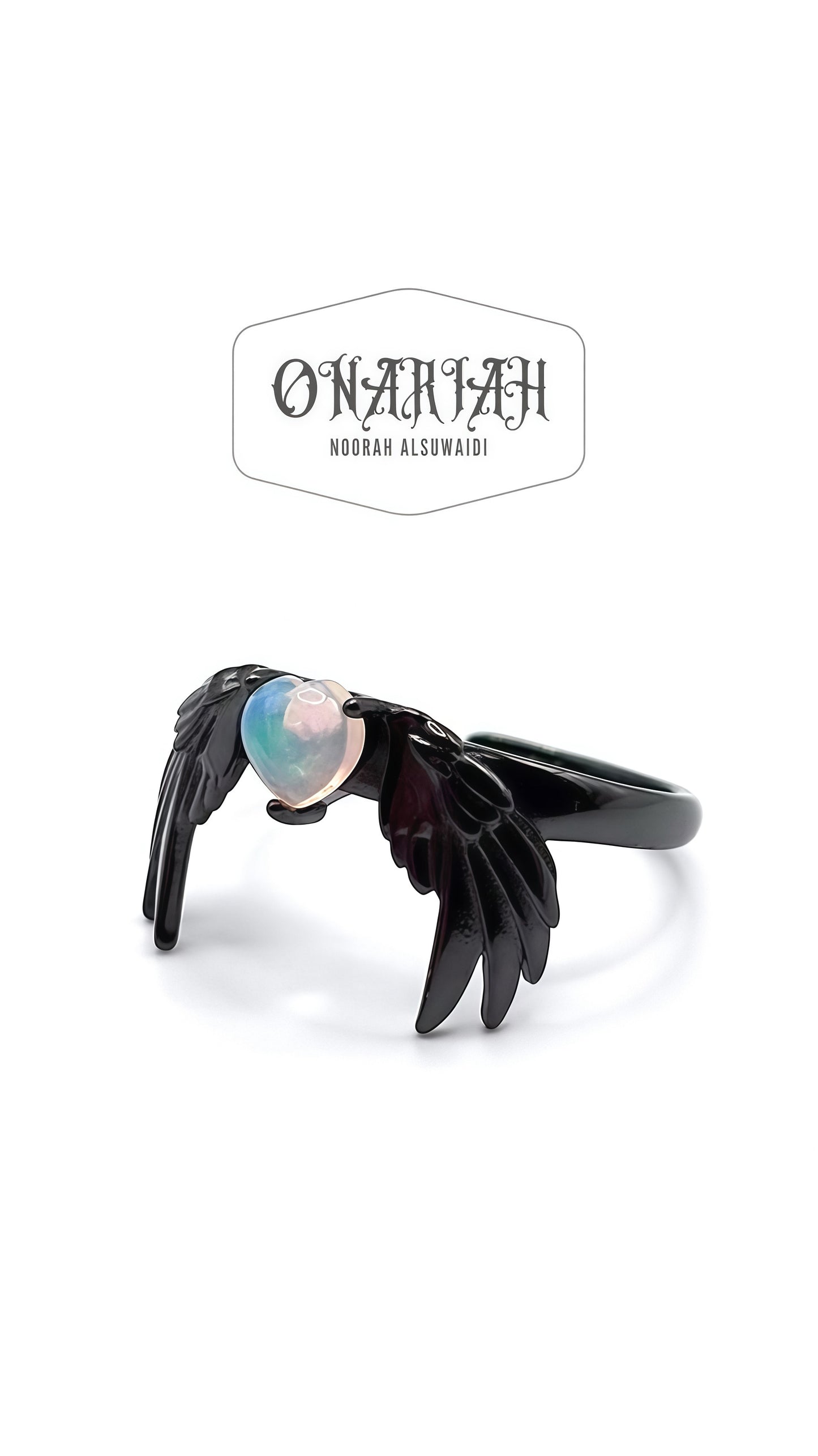 Gothika Winged Heart Ring