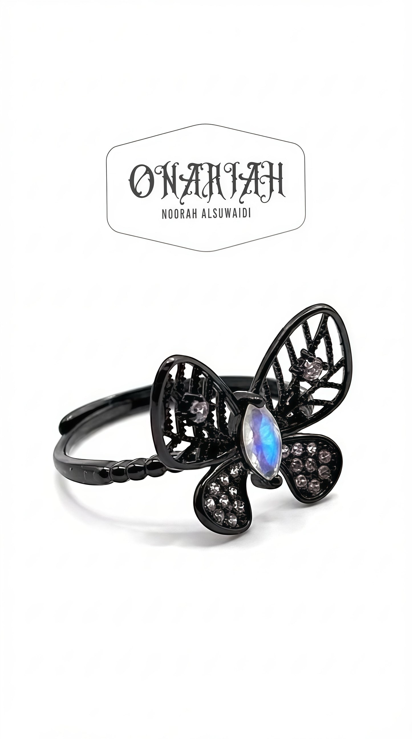 Butterfly Moon Ring