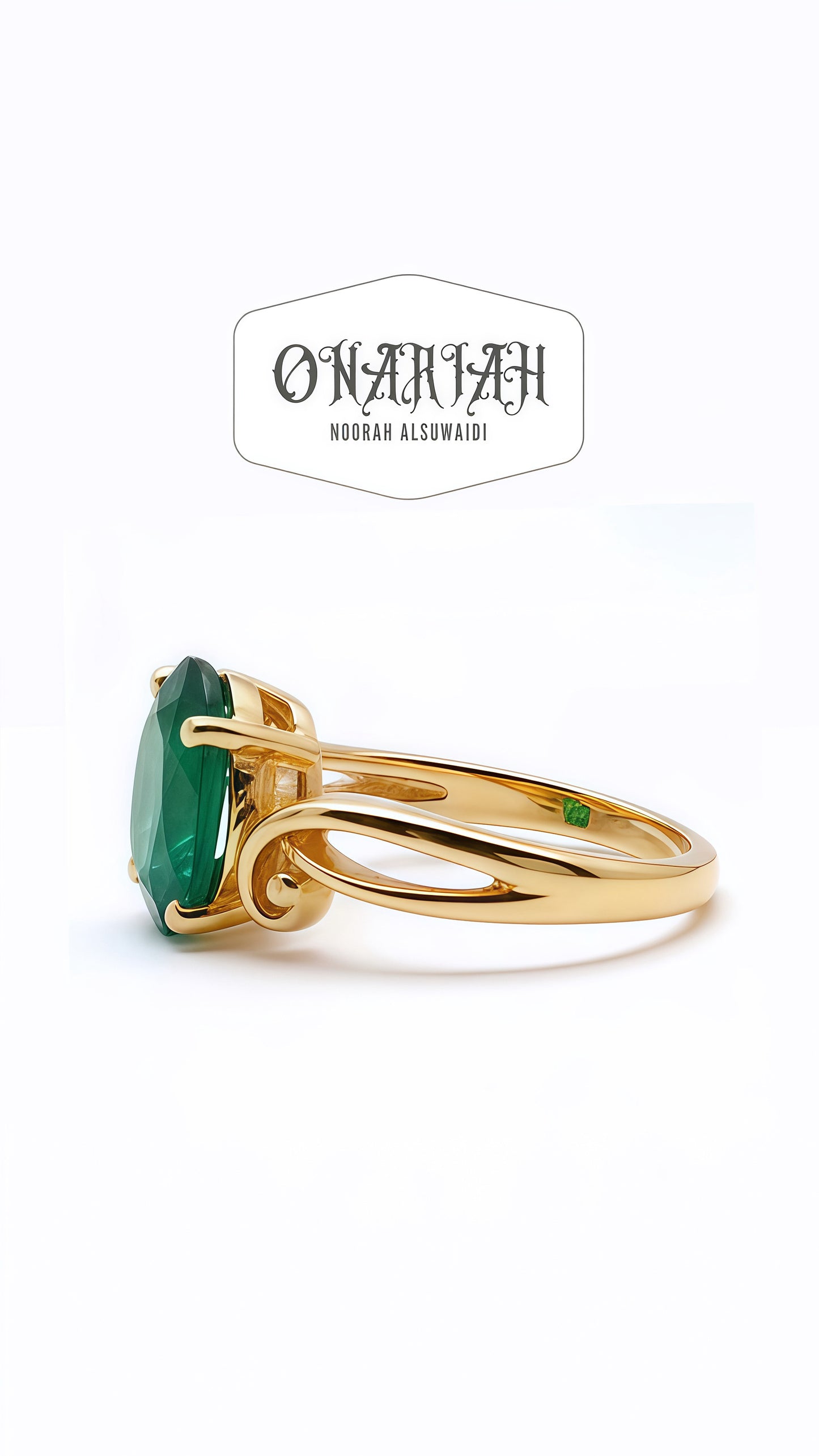 Mint Emerald Ring - 14k gold
