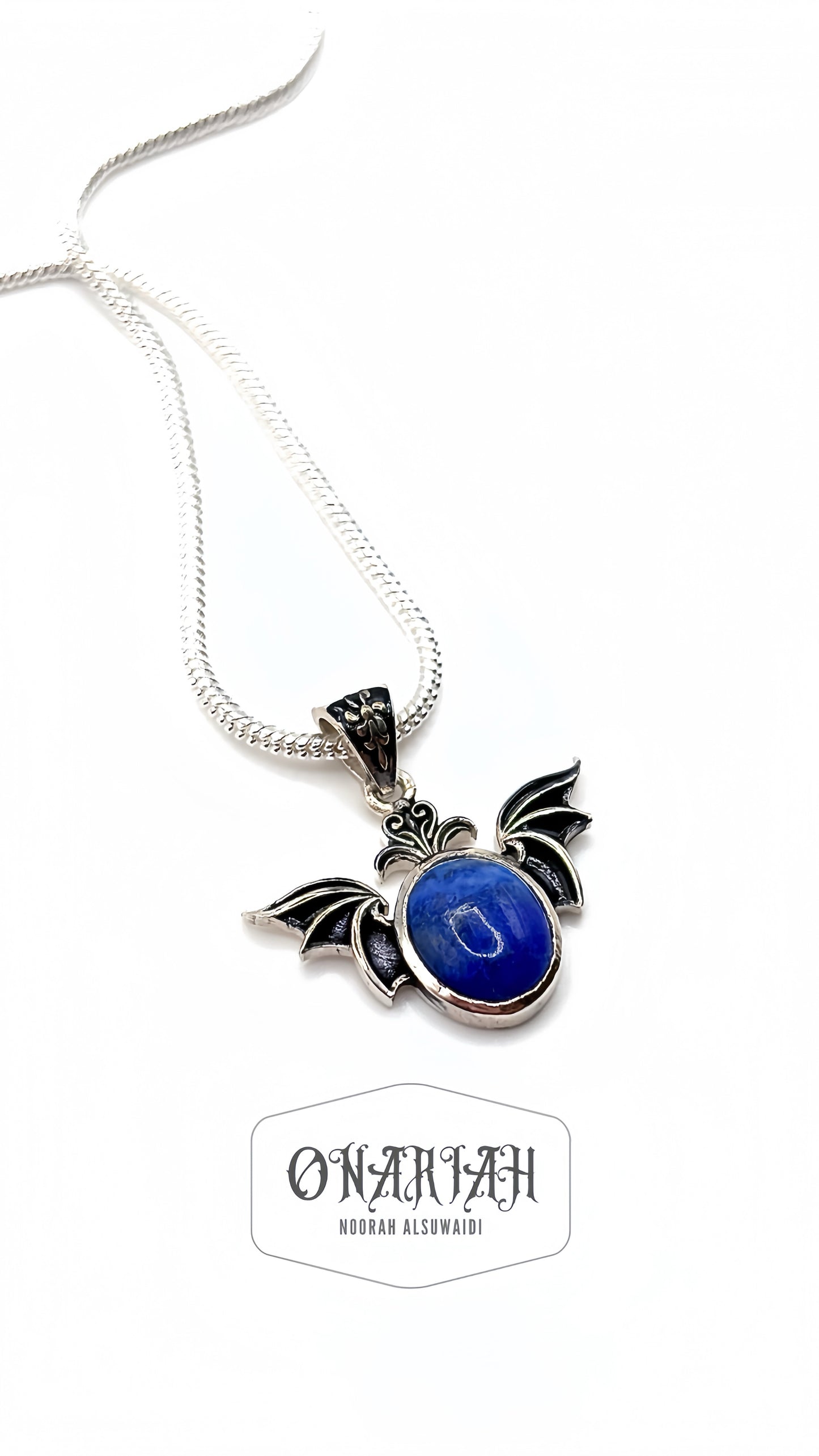 Morticia Bat Pendant 002