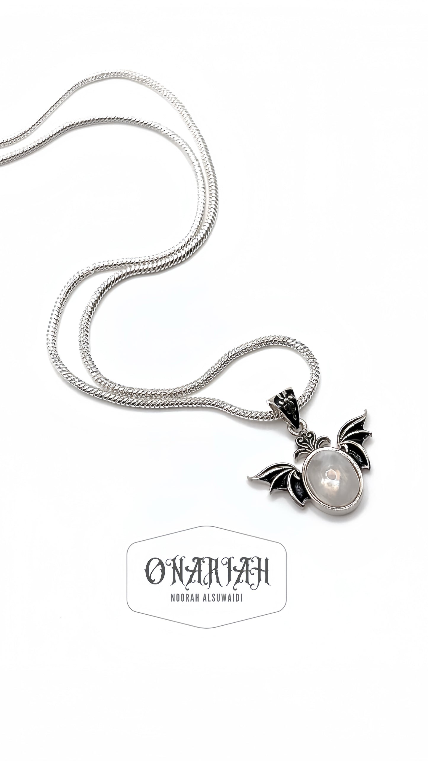 Morticia Bat Pendant 001