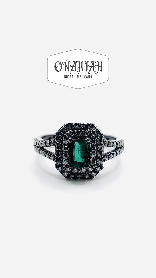 Gothika Emerald Ring