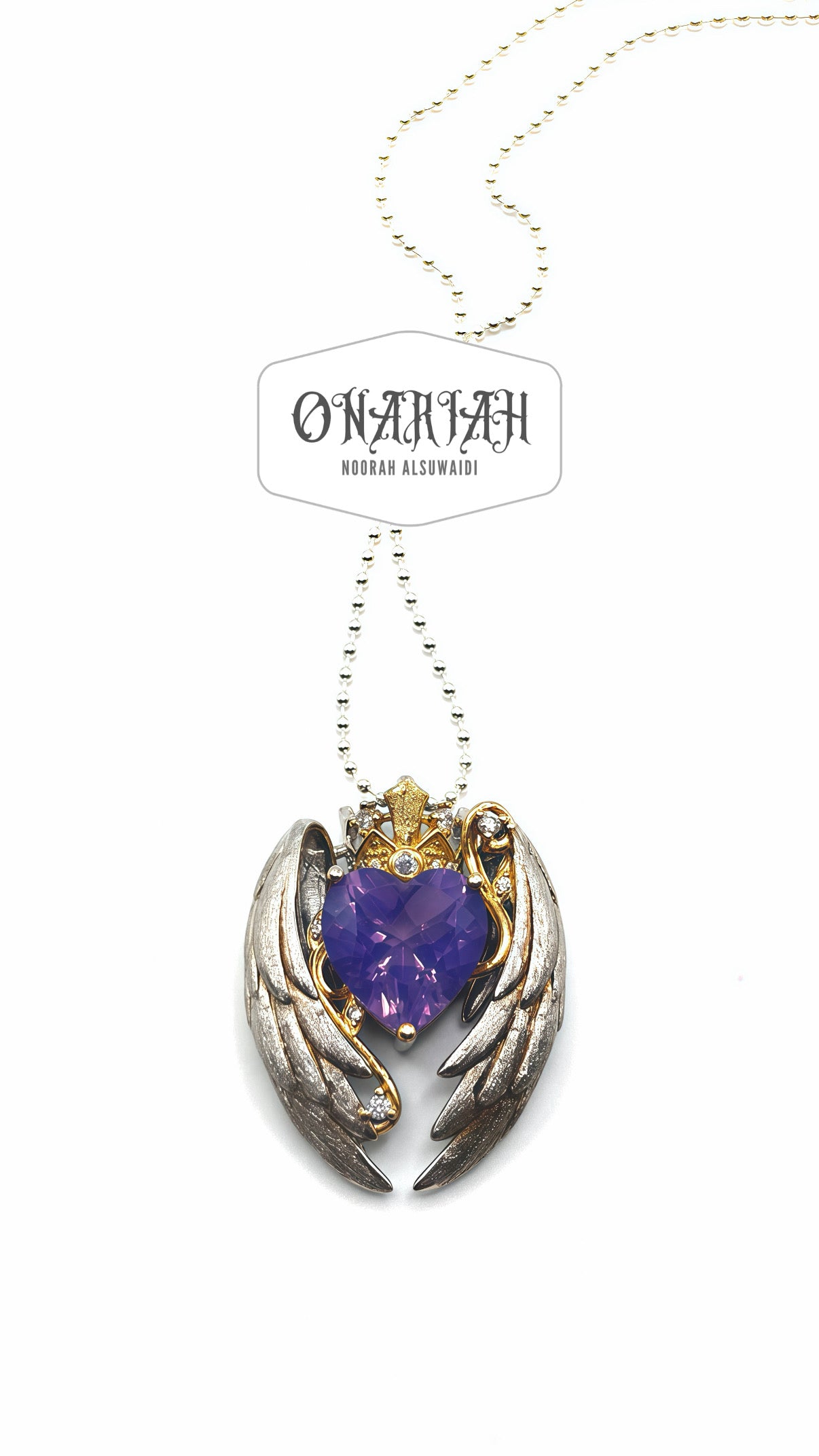 Angelika Heart Tiara pendant