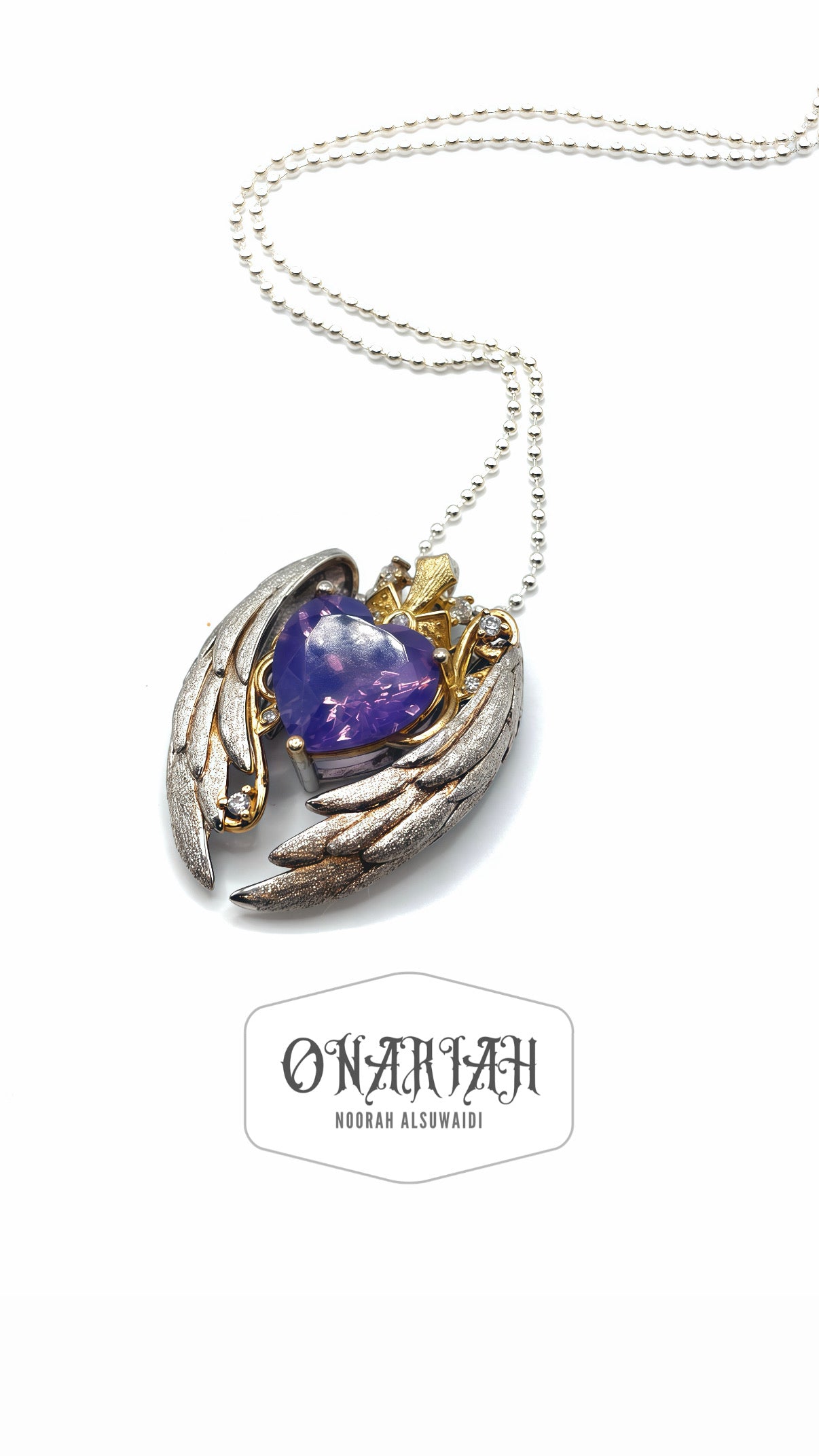 Angelika Heart Tiara pendant