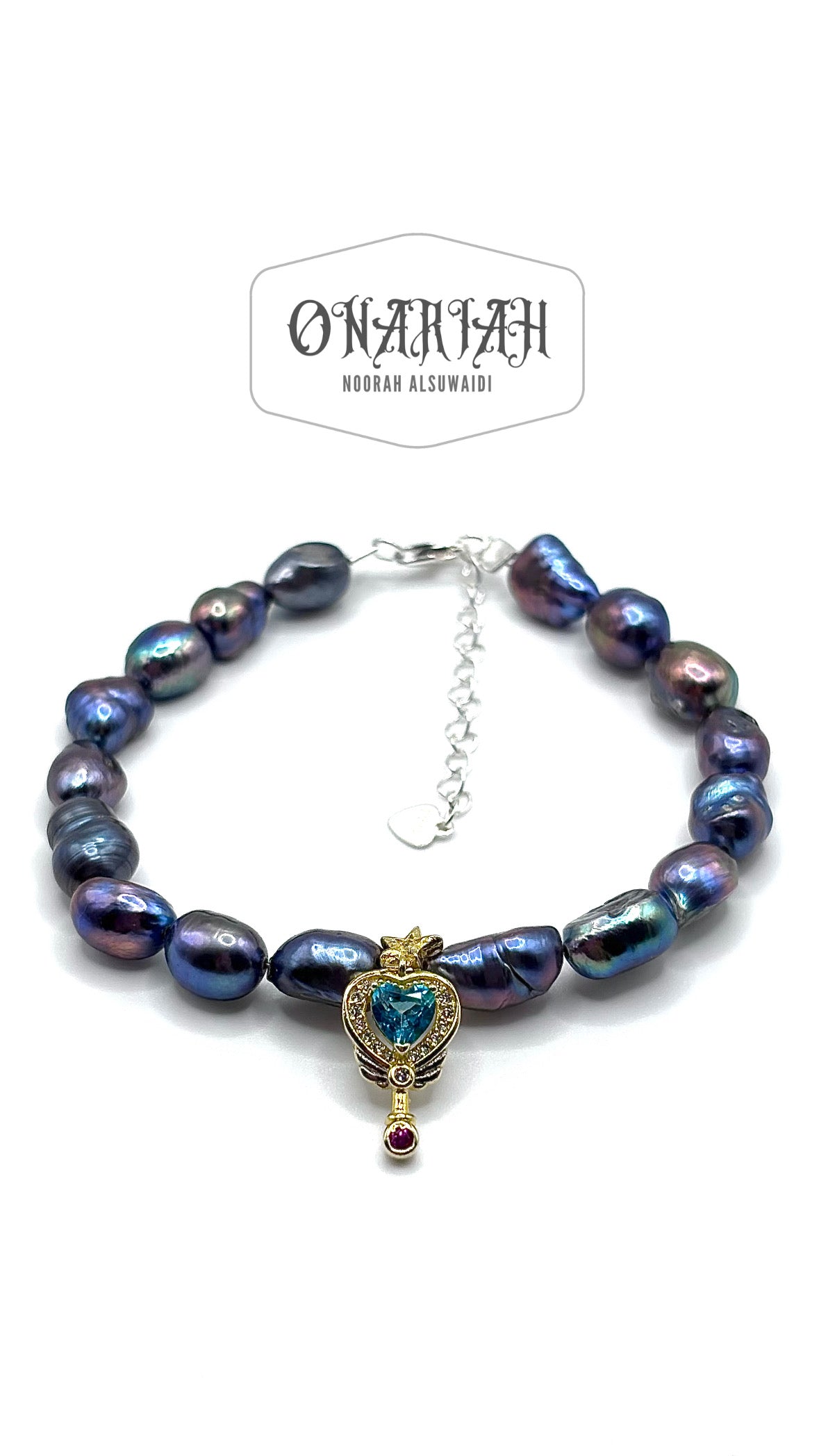 Topaz Pearl Bracelet