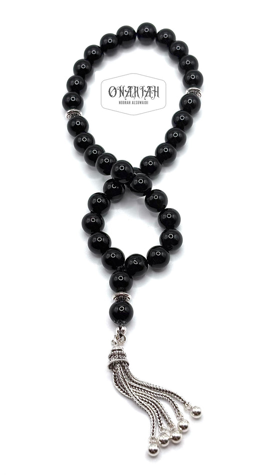 Onyx Misbaha - 35 pcs - 8 mm