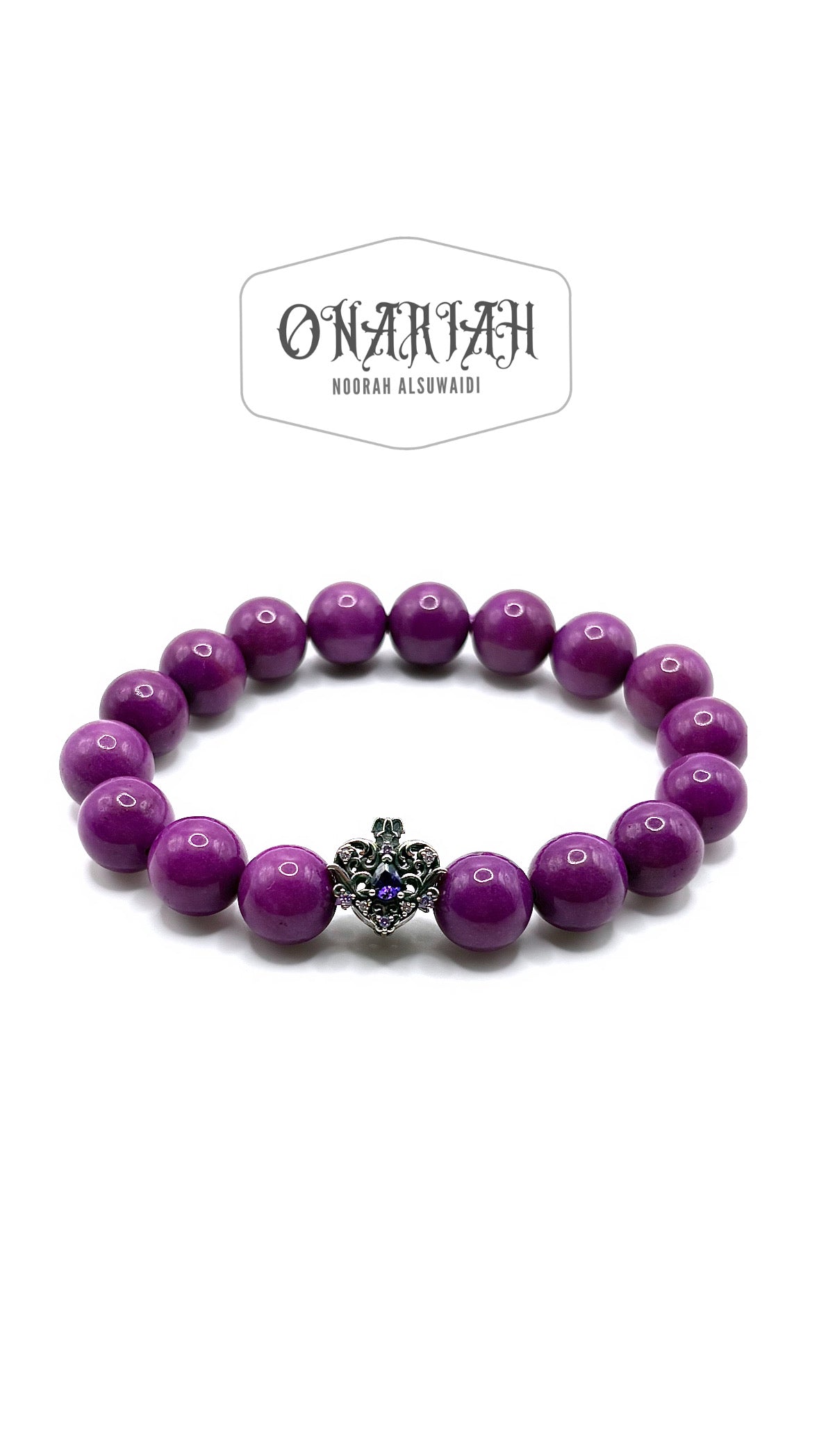 Violet Heart Bracelet