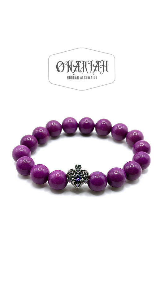 Violet Heart Bracelet
