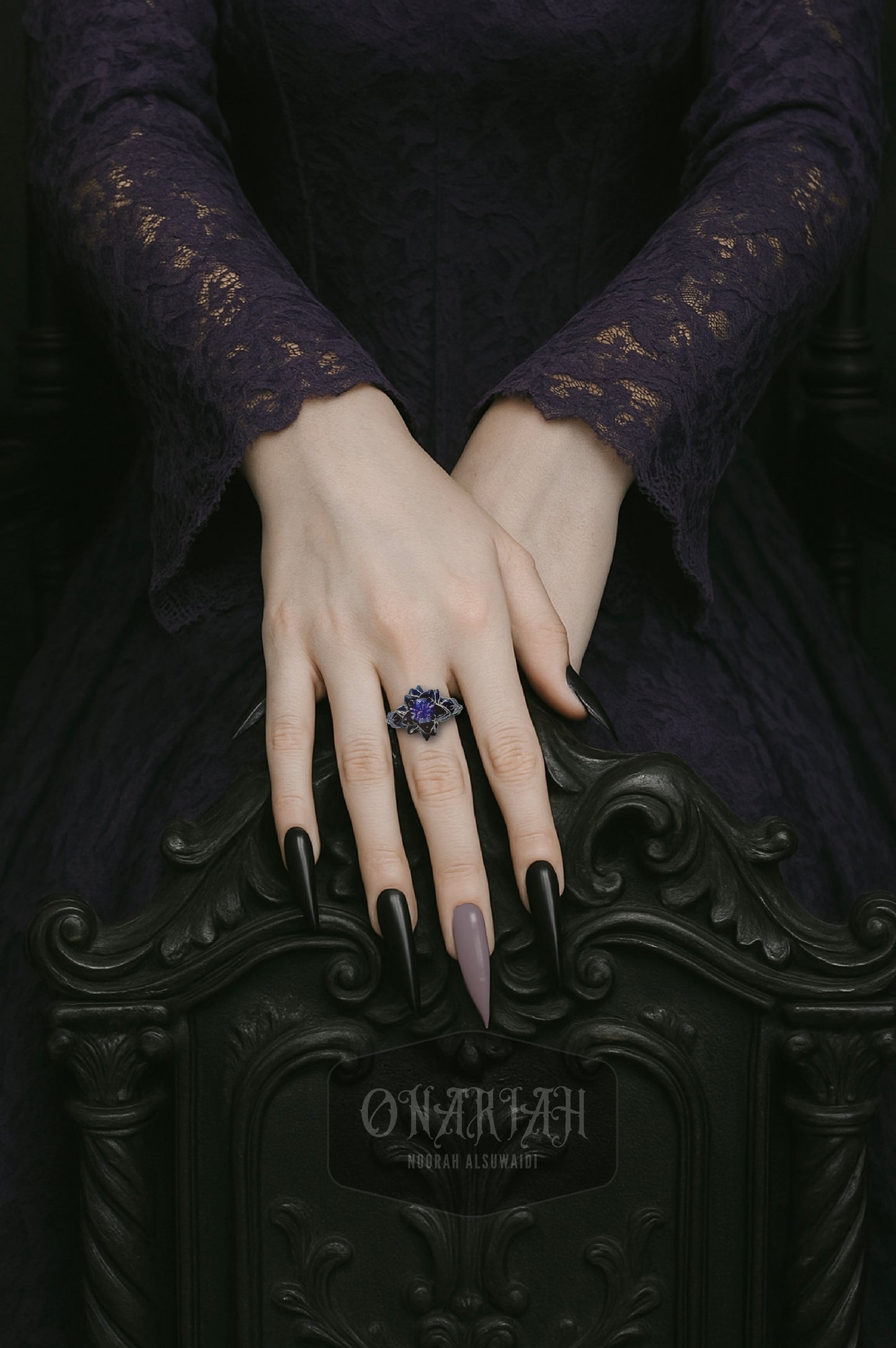 Floral Tanzanite Ring