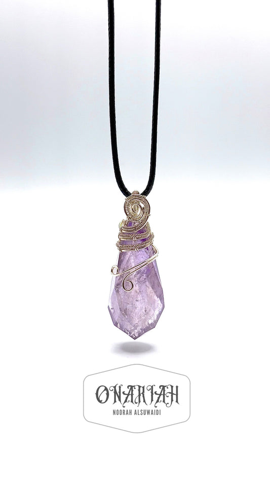 Raw Amethyst Pendant ll