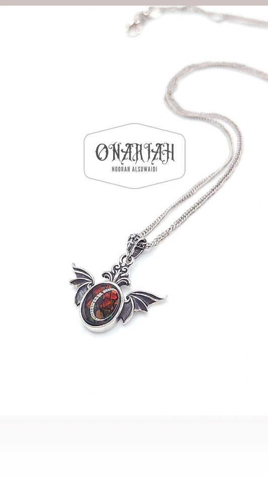 Amolite Bat Pendant