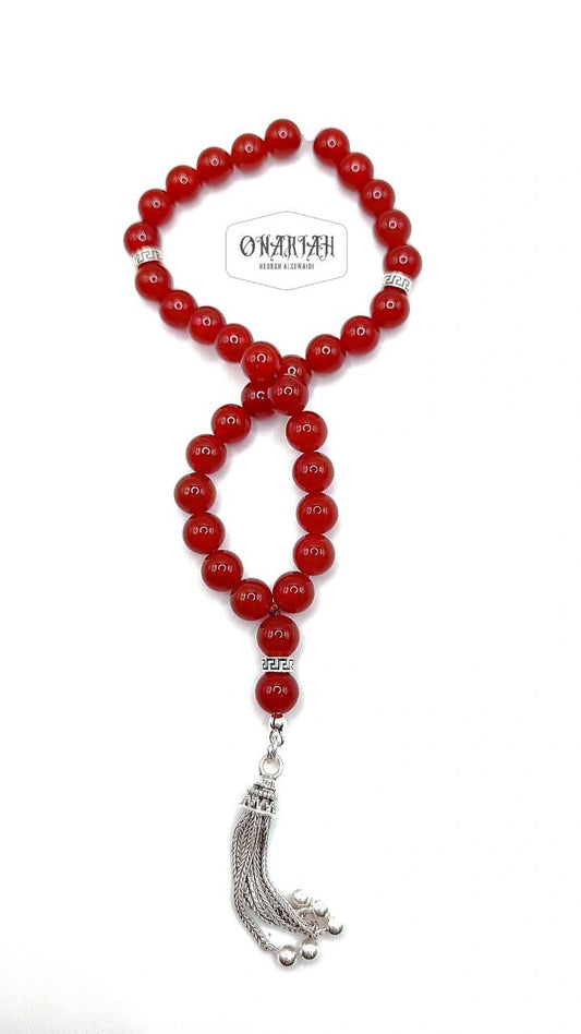 Carnelian Misbaha - 8mm 35 pcs