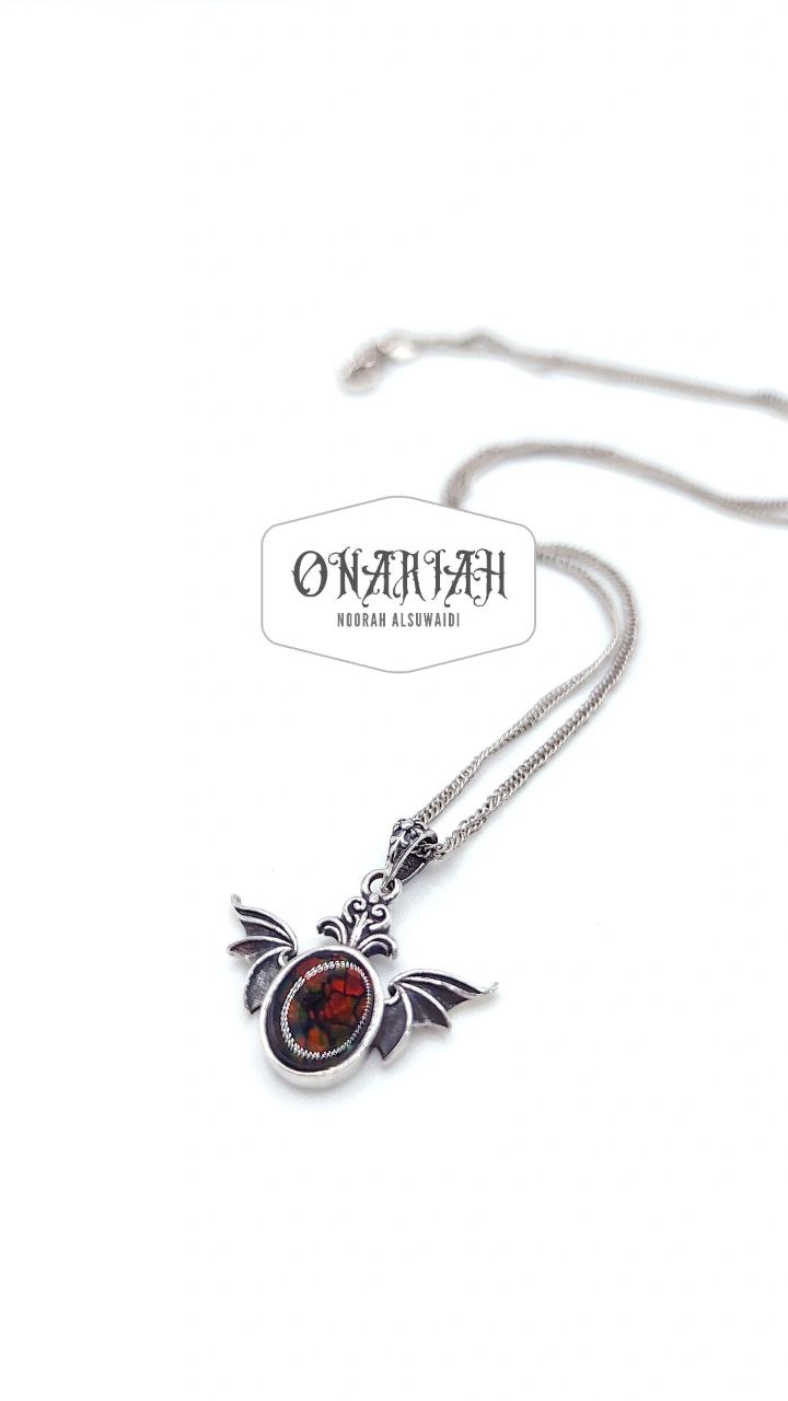 Amolite Bat Pendant